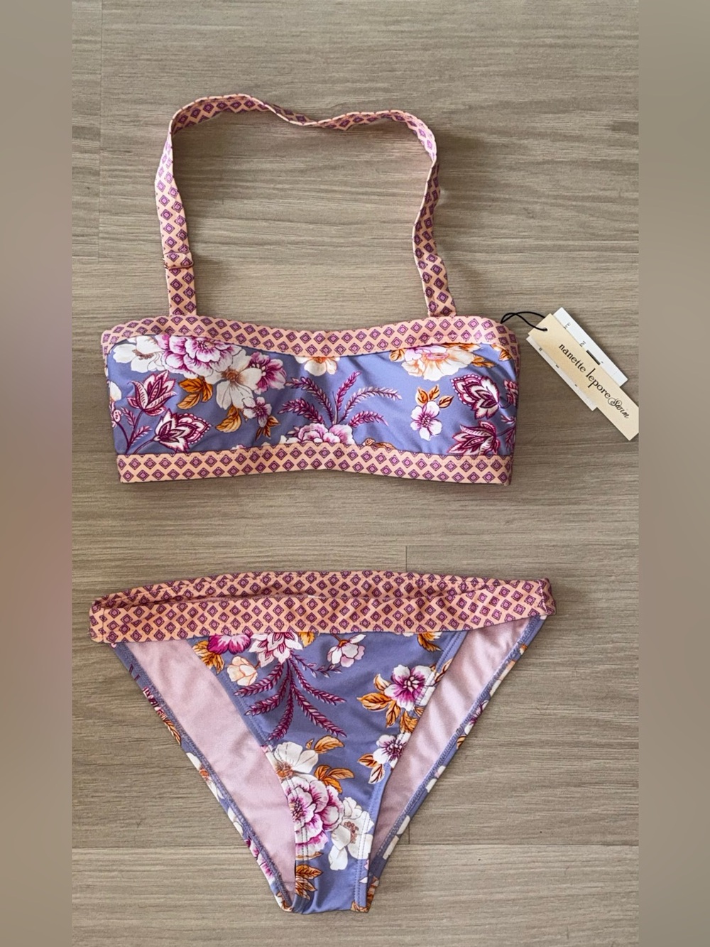 Nanette Lepore Twin Print Bikini Set
